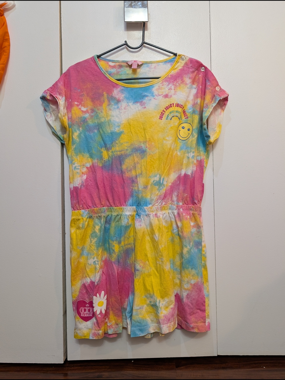 Juicy Couture Tie-Dye Romper With Fun Graphics - Picture 2 of 16
